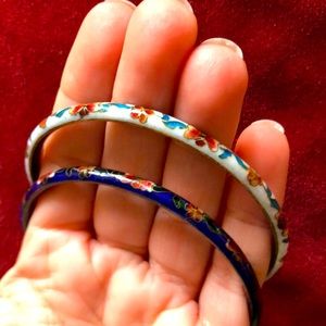 LACQUERED Gorgeous Asian inspired bangle bracelets